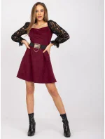 Dámské šaty-LK-SK-508840.22X-maroon Dámské šaty-LK-SK-508840.22X-maroon