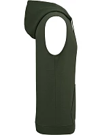 Kariban ProAct PA 393 Unisex mikina s kapucí bez rukávů 20.P393 sporty khaki Kariban ProAct PA 393 Unisex mikina s kapucí bez rukávů 20.P393 sporty khaki