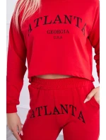 Atlanta tištěná sada červená Atlanta tištěná sada červená