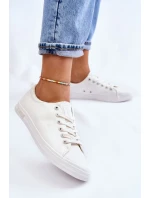 Dámské hladké nízké tenisky Big Star LL274058 Bílé
