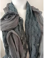 Dámská šála tmavě šedá - FPrice Dámská šála tmavě šedá - FPrice