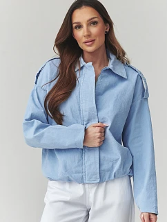 hřejivá kordová bunda model 225694 Makadamia