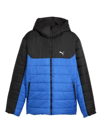 Pánská vyteplená modročerná bunda Puma ESS s kapucí 685211 13 pánské