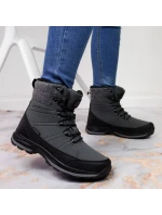 Zimní sněhové boty nepromokavé šedé DK