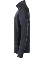 Daiber JN 862 Pánská pracovní bunda pletený fleece - Strong 02.0862 carbon melange/black