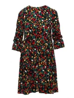 M521 Šaty s nařasenými rukávy - model 6