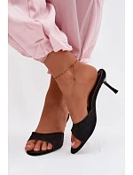 Klapky na podpatku model 227944 Step in style Klapky na podpatku model 227944 Step in style