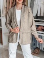 Dámská oversize bunda SOFT LOVE tmavě hnědá FashionStreet PY0130