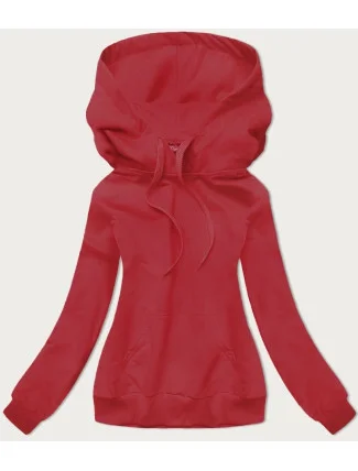 Tenká červená dámská "klokaní" mikina (W06-18) Tenká červená dámská "klokaní" mikina (W06-18)