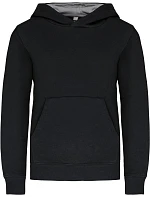 Kariban K 453 Dětská kontrastní mikina s kapucí 20.K453 black/fine grey Kariban K 453 Dětská kontrastní mikina s kapucí 20.K453 black/fine grey