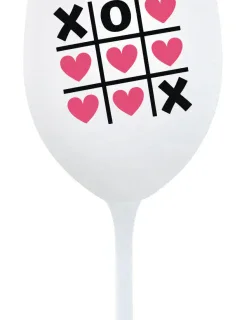 PIŠKVORKY - bílá sklenice na víno 350 ml