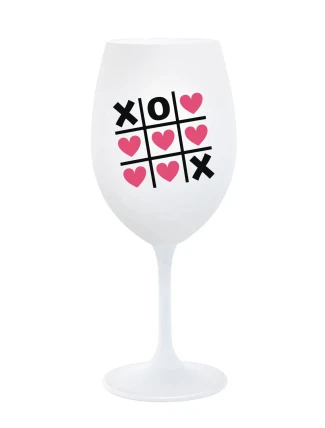 PIŠKVORKY - bílá sklenice na víno 350 ml