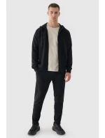 Pánská Mikina S Kapucí Rozepínací 4F Černá 4FWAW24TSWSM1256-20S