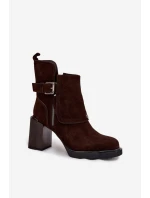 Boty na podpatku  model 217806 Step in style