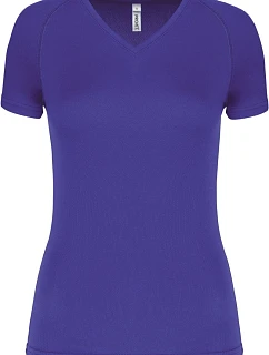 Kariban ProAct PA 477 Dámské sportovní tričko s výstřihem do V 20.P477 violet
