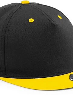 Beechfield B 610C 5 panelová Snapback kontrastní kšiltovka 53.610C black/yellow