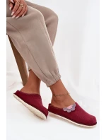 Dámské pantofle s květinou Inblu CS000043 bordó