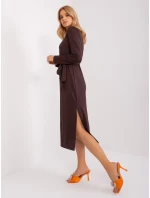 LK SK 509447 šaty.75P tmavě hnědá