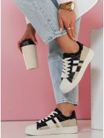 JUNOMI dámské tenisky na platformě černé FashionStreet ZY0860