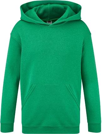 Fruit of the Loom Classic Kids Hooded Sweat Dětská mikina s kapucí 16.2043 retro heather green Fruit of the Loom Classic Kids Hooded Sweat Dětská mikina s kapucí 16.2043 retro heather green