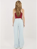 Kalhoty D80033BB62629L221 světle modré