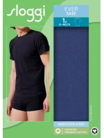 Pánské tričko EVER Ease O-Neck - UNKNOWN - tm. modré 6312 - SLOGGI