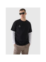 Oversize hladké unisex tričko 4F 4FRAW24TTSHU2672-20S