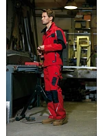Daiber JN 821 Pracovní bunda - Strong 02.0821 red/black