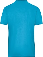 Daiber JN 1802 Pánské pracovní tričko z bio bavlny - Solid 02.1802 turquoise