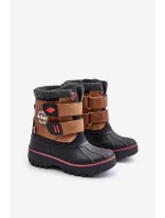 Dětské Sněhule Na Suchý Zip Lee Cooper LCJ-24-44-2864K Camel Dětské Sněhule Na Suchý Zip Lee Cooper LCJ-24-44-2864K Camel