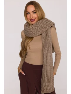 M896 Žebrovaná šála - béžová