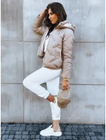Dámská prošívaná bunda LIDIL béžová FashionStreet TY3830
