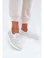 Dámské Polobotky Na Klínku Bílé Azethia