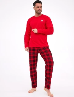 Pánské pyžamo Denali 124/305 Červená s černou - Cornette