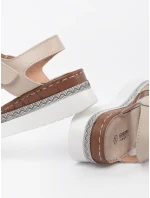 Trendy dámské hnědé sandály platforma Trendy dámské hnědé sandály platforma