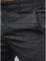 Pánské volnočasové kalhoty tmavě šedé FashionStreet UX4400