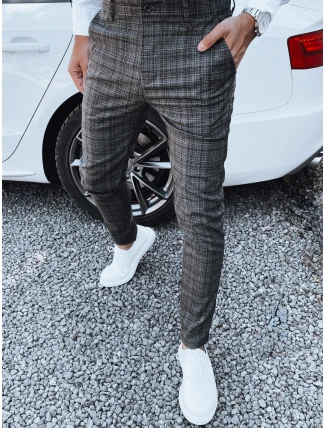 Pánské tmavě šedé kalhoty FashionStreet UX4404