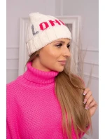 Dámská čepice London K385 ecru Dámská čepice London K385 ecru
