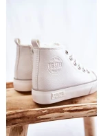 Dětské vysoké tenisky se zipem Big Star KK374227 Bíle