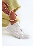 Dámské tenisky na platformě z ekokože bílé Lynnette