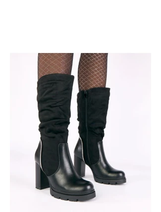 Kozačky na podpatku  model 221654 Solea