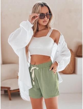 Dámské šortky NOT TOMORROW green FashionStreet SY0448