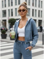 Dámský džínsový bomber modrý FashionStreet TY5603