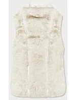 Okrová dámská kožíšková vesta (GSQ2249)