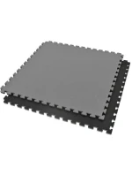 Bezpečnostní certifikovaná podložka na cvičení - Puzzle 1x1m - černošedá 2 cm