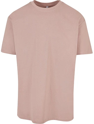 Build your Brand BY 102 Oversize tričko z těžké bavlny 56.0102 dusk rose