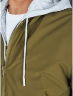 Pánská bunda bomber s kapucí zelená FashionStreet TX5022