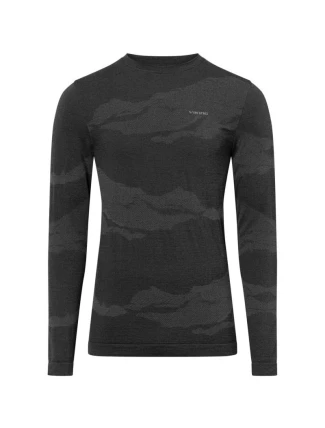 Pánské spodní prádlo VIKING Gasher Man Longsleeve Merino velikost M černá