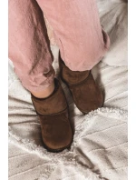 Dětské Teplé Sněhule Semišové Hnědé Gooby