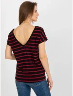 Dámské tričko RV TS 8568.75 černá a červená - FPrice